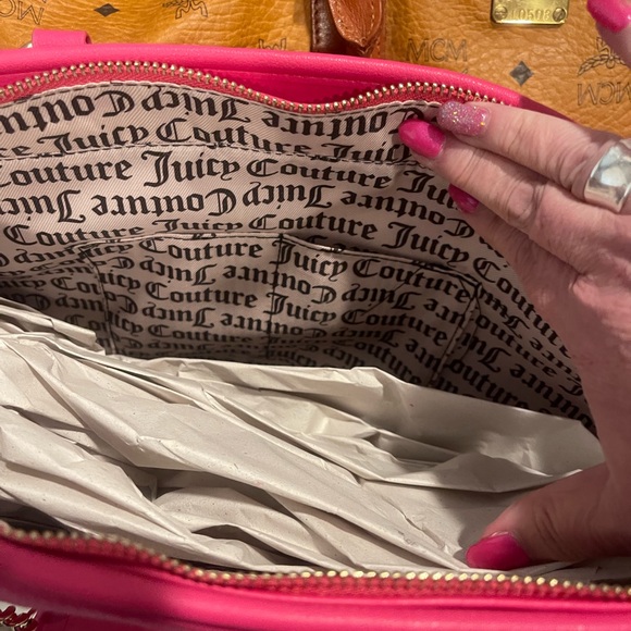 Juicy Couture Pink Terra Cloth Tote Bag - Picture 6 of 7